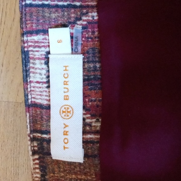Tory Burch tapestry wool/silk blend skirt size 6 - Picture 4 of 4